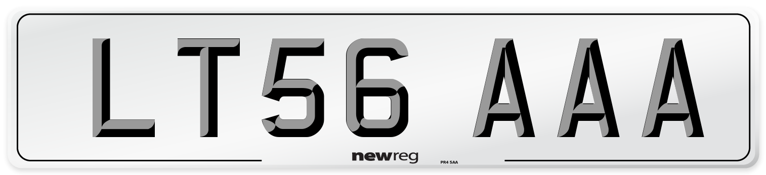LT56 AAA Number Plate from New Reg